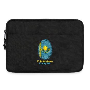 Kasachstan DNA Fingerabdruck - Stolze Wurzeln Flag - Laptoptasche 13" - Schwarz - Vorne