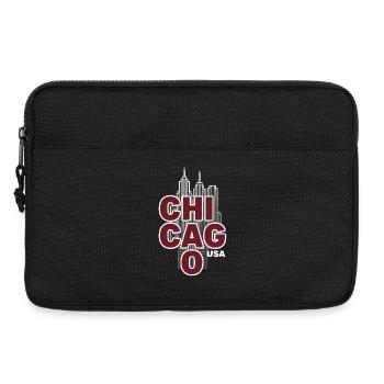 Chicago Skyline, USA, Illinois - Sacoche pour ordinateur portable 13 pouces - noir - Devant