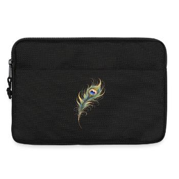 Pfauenfeder Herz Boho Yoga Geschenk   - Laptoptasche 13" - Schwarz - Vorne