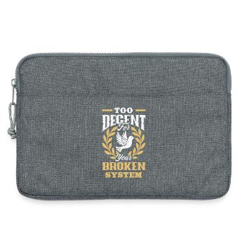 Radikalisiert Durch Grundlegenden - Laptoptasche 13" - Grau meliert - Vorne