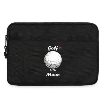 Golf To The Moon - Laptoptasche 13" - Schwarz - Vorne