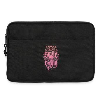 Pinke Quallen im Coralwald - Laptoptasche 13" - Schwarz - Vorne