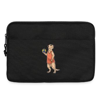 Joueur de handball de suricate Sport de handball - Sacoche pour ordinateur portable 13 pouces - noir - Devant