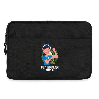 Guatemala Flagge T-Shirt Stolz & Heimat Chapín - Laptoptasche 13" - Schwarz - Vorne