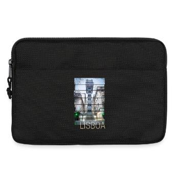 Lissabon in Portugal Retro Aufzug Vintage Souvenir - Laptoptasche 13" - Schwarz - Vorne