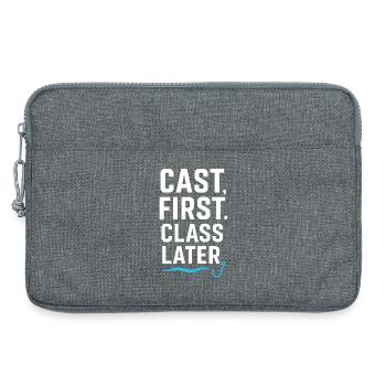 Distribution en première classe plus tard - Sacoche pour ordinateur portable 13 pouces - gris chiné - Devant