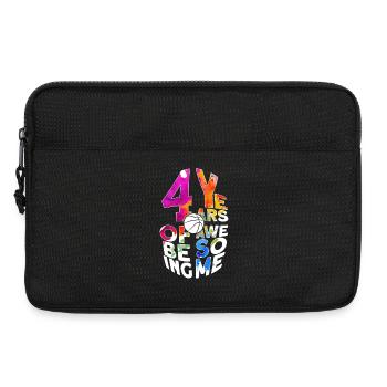 4 YEARS OF BEING AWESOME BASKETBALL 4. GEBURTSTAG - Laptoptasche 13" - Schwarz - Vorne