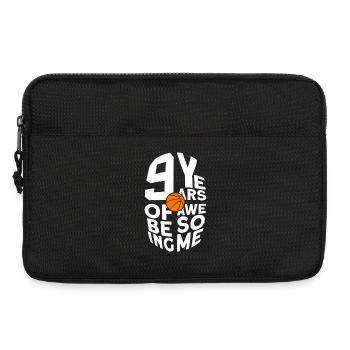 9 YEARS OF BEING AWESOME BASKETBALL 9. GEBURTSTAG - Laptoptasche 13" - Schwarz - Vorne