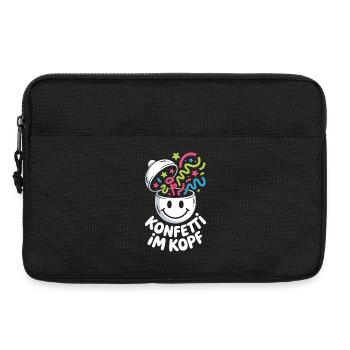Konfetti Im Kopf Karneval Fasching Alaaf Kostüm - Laptoptasche 13" - Schwarz - Vorne
