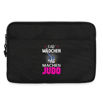 Echte Mädchen Machen Judo - Laptoptasche 13" - Schwarz - Vorne