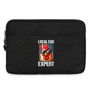 Patriotic Farmer Rooster Flock Poultry USA Pride C - Laptop bag 13" - black - Front