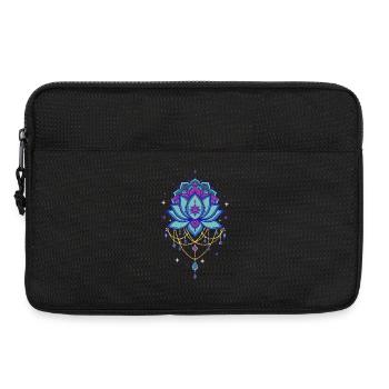Spiritualität Lotusblume Heilige Geometrie Zen - Laptoptasche 13" - Schwarz - Vorne
