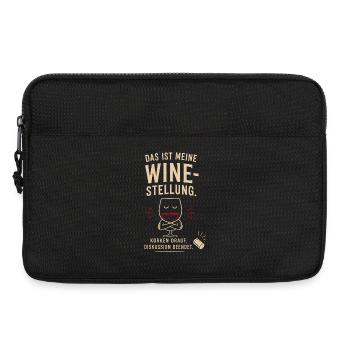 Das ist meine Weinstellung - Laptoptasche 13" - Schwarz - Vorne