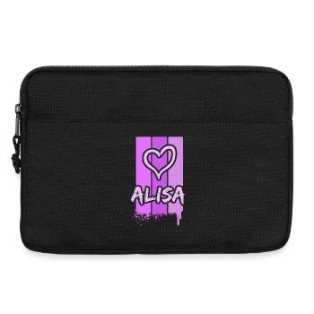 Cadeau pour Alisa - Sacoche pour ordinateur portable 13 pouces - noir - Devant