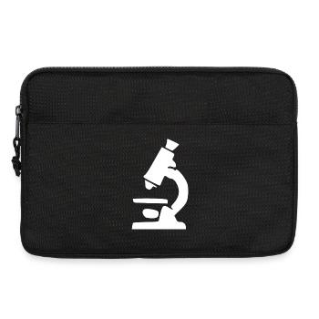 Don du symbole scientifique du microscope - Sacoche pour ordinateur portable 13 pouces - noir - Devant