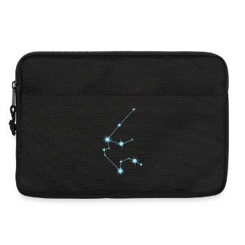 Aquarius Star Constellation Zodiac Sign Blue - Laptop bag 13" - black - Front