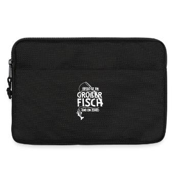 Erfolg ist ein großer Fisch und ein Zeuge - Laptoptasche 13" - Schwarz - Vorne