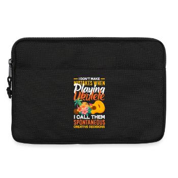 Funny Ukulele Designs and Sayings - Laptop bag 13" - black - Front