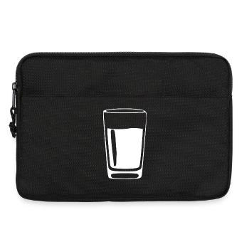 Glas Getränke Bar Gastronomie Geschenk - Laptoptasche 13" - Schwarz - Vorne