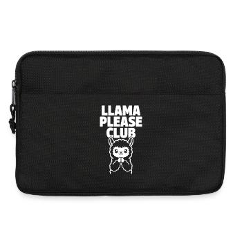 Club Llama Please – Lama mignonne - Sacoche pour ordinateur portable 13 pouces - noir - Devant