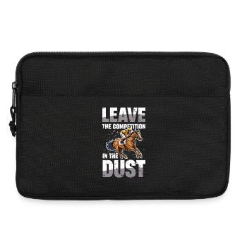 Leave The Competition In The Dust Horse Racing - Laptop bag 13" - black - Front