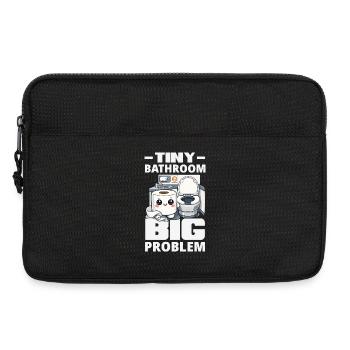 Das Einsteigen In Flugzeuge lustig - Laptoptasche 13" - Schwarz - Vorne