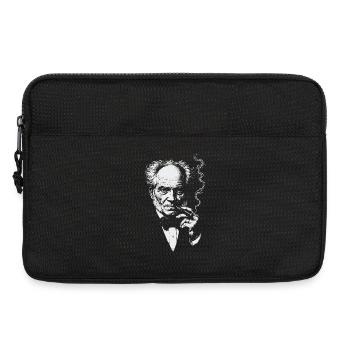 Arthur Schopenhauer raucht Zigarre - Laptoptasche 13" - Schwarz - Vorne