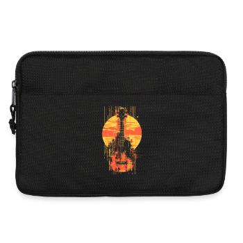 Ukulele Illustration - Laptop bag 13" - black - Front