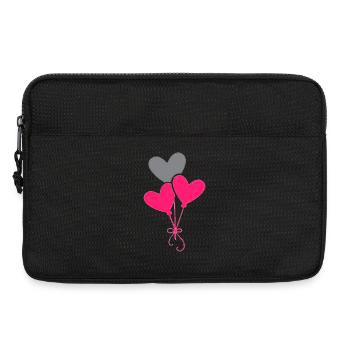 Heart Balloons Love - Laptop bag 13" - black - Front