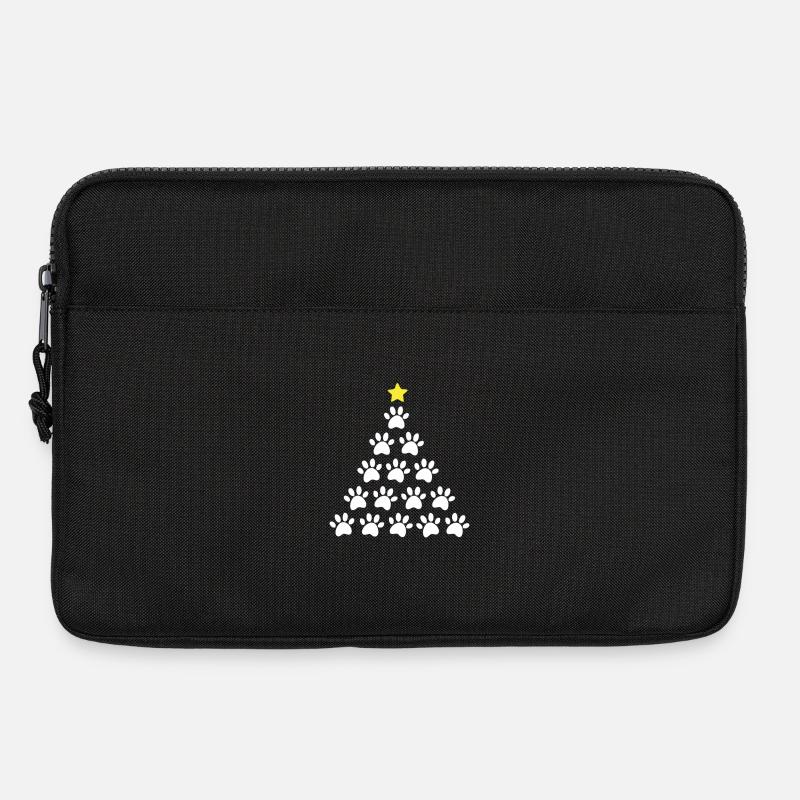 Weihnachtsbaum Pfote - Laptoptasche 13" - Schwarz
