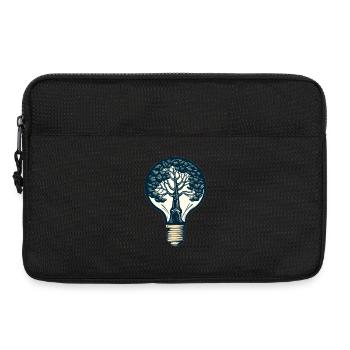 Der Baum in der Lampe - Laptoptasche 13" - Schwarz - Vorne