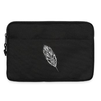 White feather - Laptop bag 13" - black - Front