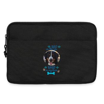 Chien - Sacoche pour ordinateur portable 13 pouces - noir - Devant