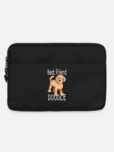 Best Friend Doodle - Doodles - Hund - Geschenk - Laptoptasche 13" - Schwarz