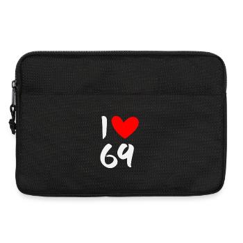 I love 69 - Laptop bag 13" - black - Front