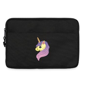 Licorne manga kawaii - Sacoche pour ordinateur portable 13 pouces - noir - Devant
