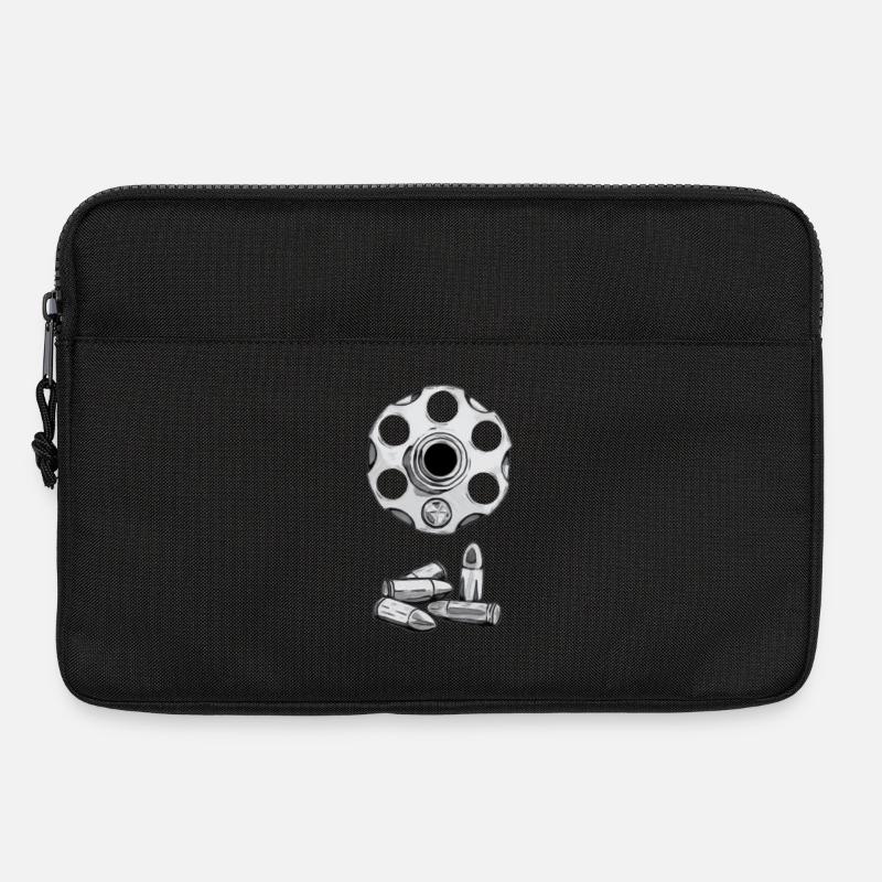Bullet Turret Pattern - Laptop bag 13" - black