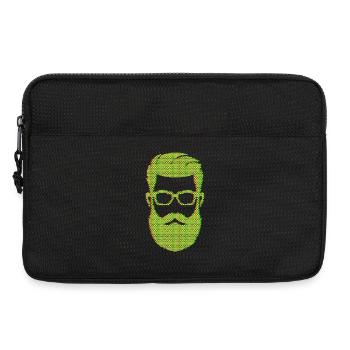 Bärtig Männlichkeit Bart Bartfrisur Haare - Laptoptasche 13" - Schwarz - Vorne