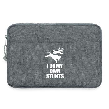 Drôle de Clown Rodéo Je fais mes propres cascades Rodeo Rider - Sacoche pour ordinateur portable 13 pouces - gris chiné - Devant