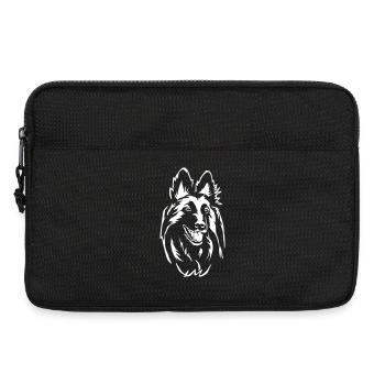 Tervueren Kopf "Black Edition" - Laptoptasche 13" - Schwarz - Vorne