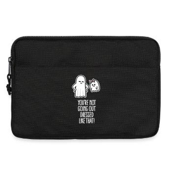Sexy Halloween costume cheeky Halloween sayings - Laptop bag 13" - black - Front
