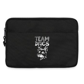 team dogs icon dog illustration logo icon - Laptop bag 13" - black - Front