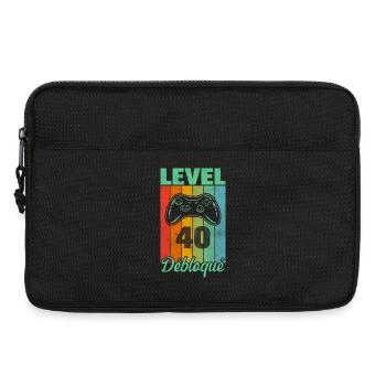 Level 40 unlocked - Laptop bag 13" - black - Front