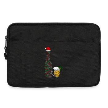 Festliche Bierflasche - Laptoptasche 13" - Schwarz - Vorne