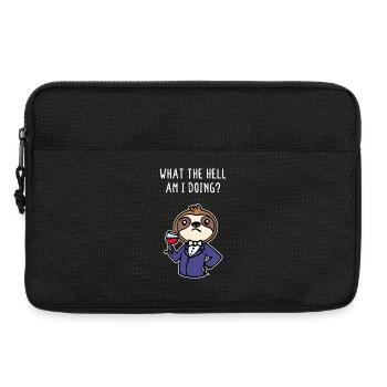 Chilling Animal Relax Sloth Statement Mammal - Laptop bag 13" - black - Front