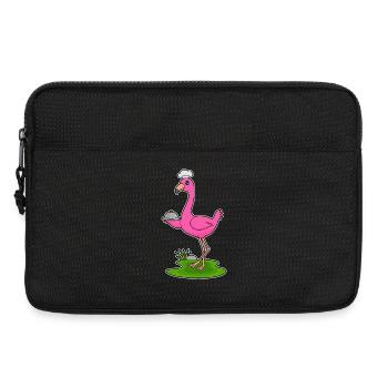 Cloche de service Cuisine Cuisinière Fromage Flamingo - Sacoche pour ordinateur portable 13 pouces - noir - Devant