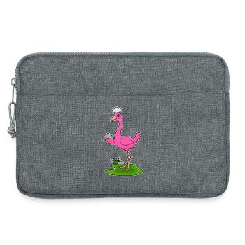 Cloche de service Cuisine Cuisinière Fromage Flamingo - Sacoche pour ordinateur portable 13 pouces - gris chiné - Devant
