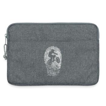 Empreinte digitale VTT - Sacoche pour ordinateur portable 13 pouces - gris chiné - Devant