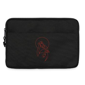 Skizze des roten Wolfes - Laptoptasche 13" - Schwarz - Vorne