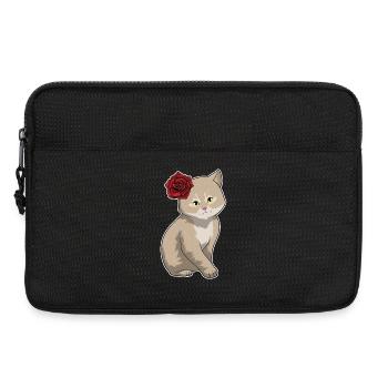 Cat Rose - Sacoche pour ordinateur portable 13 pouces - noir - Devant